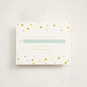 "Sweet And Solemn" - Mitzvah RSVP Cards in Spring by Up Up Creative - Front