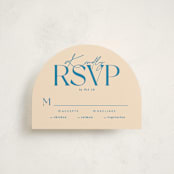 "Modern Mitzvah" - Mitzvah RSVP Cards in Sky by Creo Study - Front