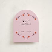 "Rose Crest" - Mitzvah RSVP Cards in Classic by mo kelley - Front