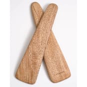 "Rosa Morada Wooden Salad Servers" - Serving Accessories in natural by Powered By People