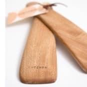 "Rosa Morada Wooden Salad Servers" - Serving Accessories in natural by Powered By People