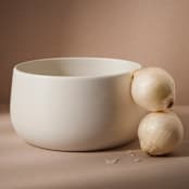 "Stoneware Serving Bowl" - Serving Bowls in white by Powered By People
