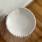 "Scalloped Pedestal Bowl - Short" - Serving Bowls in white by Sidney Field