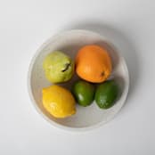 "Centerpiece Bowl: White Terrazzo" - Serving Bowls in beige by Pretti.Cool