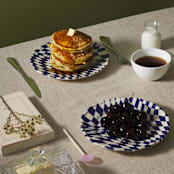 "Mafalda Dessert Plate Set of 4" - Plates in blue by Maison Madison