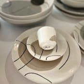 "DESSERT PLATE GREIGE" - Serving Platters and Trays in beige by Jana Mistrik