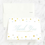 "Sweet And Solemn" - Mitzvah Thank You Cards in Spring by Up Up Creative - Front