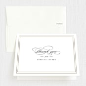 "Eloquence" - Mitzvah Thank You Cards in Golden Rod by Kimberly FitzSimons - Front