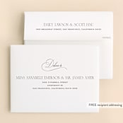 "Blessed Mitzvah" - Mitzvah Thank You Cards in Onyx by Benita Crandall - FREE Recipient Addressing