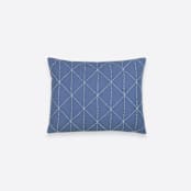"Small Graph Throw Pillow - Slate" - Throw Pillows in blue by Anchal