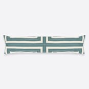 "Interlock XL Lumbar Pillow - Spruce" - Throw Pillows in green by Anchal