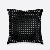 "Cross-Stitch Throw Pillow - Charcoal" - Throw Pillows in black by Anchal
