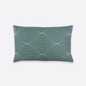 "Prism Lumbar Pillow - Spruce" - Throw Pillows in green by Anchal
