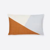 "Naari Colorblock Lumbar Pillow" - Throw Pillows in brown by Anchal