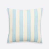 "Cabana Stripe Throw Pillow - Cloud" - Throw Pillows in blue by Anchal