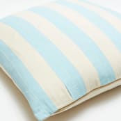 "Cabana Stripe Throw Pillow - Cloud" - Throw Pillows in blue by Anchal
