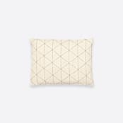 "Small Graph Throw Pillow - Bone" - Throw Pillows in white by Anchal