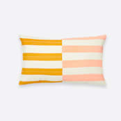 "Offset Lumbar Pillow - Mustard" - Throw Pillows in yellow by Anchal