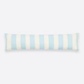 "Cabana Stripe XL Lumbar Pillow - Cloud" - Throw Pillows in blue by Anchal