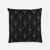"Array Throw Pillow - Charcoal" - Throw Pillows in black by Anchal