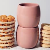 "S/4 Small Espresso Cup by Fors Studio - Rose" - Mugs and Teacups in pink by Powered By People