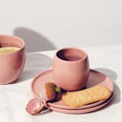 "Fors Studio S/2 Medium Cup - Rose" - Mugs and Teacups in pink by Powered By People