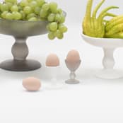 "Pedestal Egg Cup White" - Tabletop Accessories in white by Tina Frey