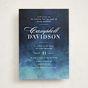 "Indigo Sea" - Mitzvah Invitations in Ocean by Kelly Schmidt - Front