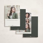"Blessed Mitzvah" - Mitzvah Invitations in Onyx by Benita Crandall - Back of Card Options