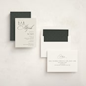 "Blessed Mitzvah" - Mitzvah Invitations in Onyx by Benita Crandall - Assembled