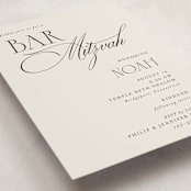"Blessed Mitzvah" - Mitzvah Invitations in Onyx by Benita Crandall - Detail