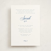 "Simply" - Mitzvah Invitations in Sea by Jenna Holcomb - Front