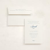 "Simply" - Mitzvah Invitations in Sea by Jenna Holcomb - Invitation with Envelope