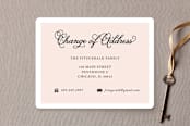 "Formal Address" - Moving Announcements in Petal by Kimberly FitzSimons - Front