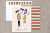 "Our First Home" - Moving Announcements in Grapefruit by Drift Design Co. - Assembled