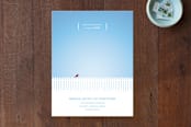 "Picket Fence" - Moving Announcements in White by Molly Lasee - Front