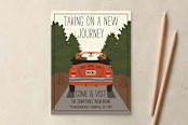 "A New Journey" - Moving Announcements in Rusty by Ramsey Design Co - Front