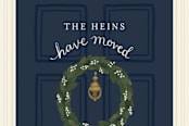 "Door Wreath" - Moving Announcements in Navy Blue by Emily Hein - Close-Up