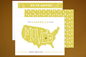"Cross Country Move" - Moving Announcements in Goldenrod by Jennifer Wick - Assembled