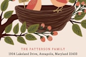 "Home Tweet Home" - Moving Announcements in Peach by Emily Hein - Close-Up