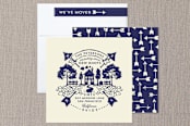 "Roots" - Moving Announcements in Navy by JeAnna Casper - Assembled