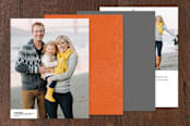 "Gone South" - Moving Announcements in Burnt Orange by Lisa Cersovsky - Back of Card