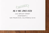 "Scripted New Home" - Moving Announcements in Mint by Alethea and Ruth - FREE Recipient Addressing