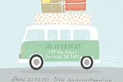 "Moving Van" - Moving Announcements in Mint by Itsy Belle Studio - Close-Up
