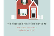 "Where Your Heart Is" - Moving Announcements in Brick by Jennifer Postorino - Close-Up
