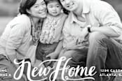 "New Home Here We Come" - Moving Announcements in Cotton by Kristen Smith - Close-Up