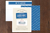 "New Plates" - Moving Announcements in Cobalt by Jennifer Wick - Assembled