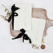 "Matte Gold Sweet Darlin Vow Book | Set of 2 | Size 6x4.125" - Wedding Vow Books in gold by Clove and Cedar Design