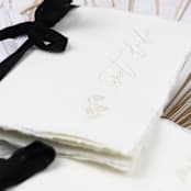 "Matte Gold Sweet Darlin Vow Book | Set of 2 | Size 6x4.125" - Wedding Vow Books in gold by Clove and Cedar Design