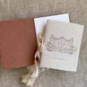 "Villa wedding vow books spice and sweet pea | SET of 2 books | includes 1 her vows and 1 his vows" - Wedding Vow Books in copper by Ivory Invitations